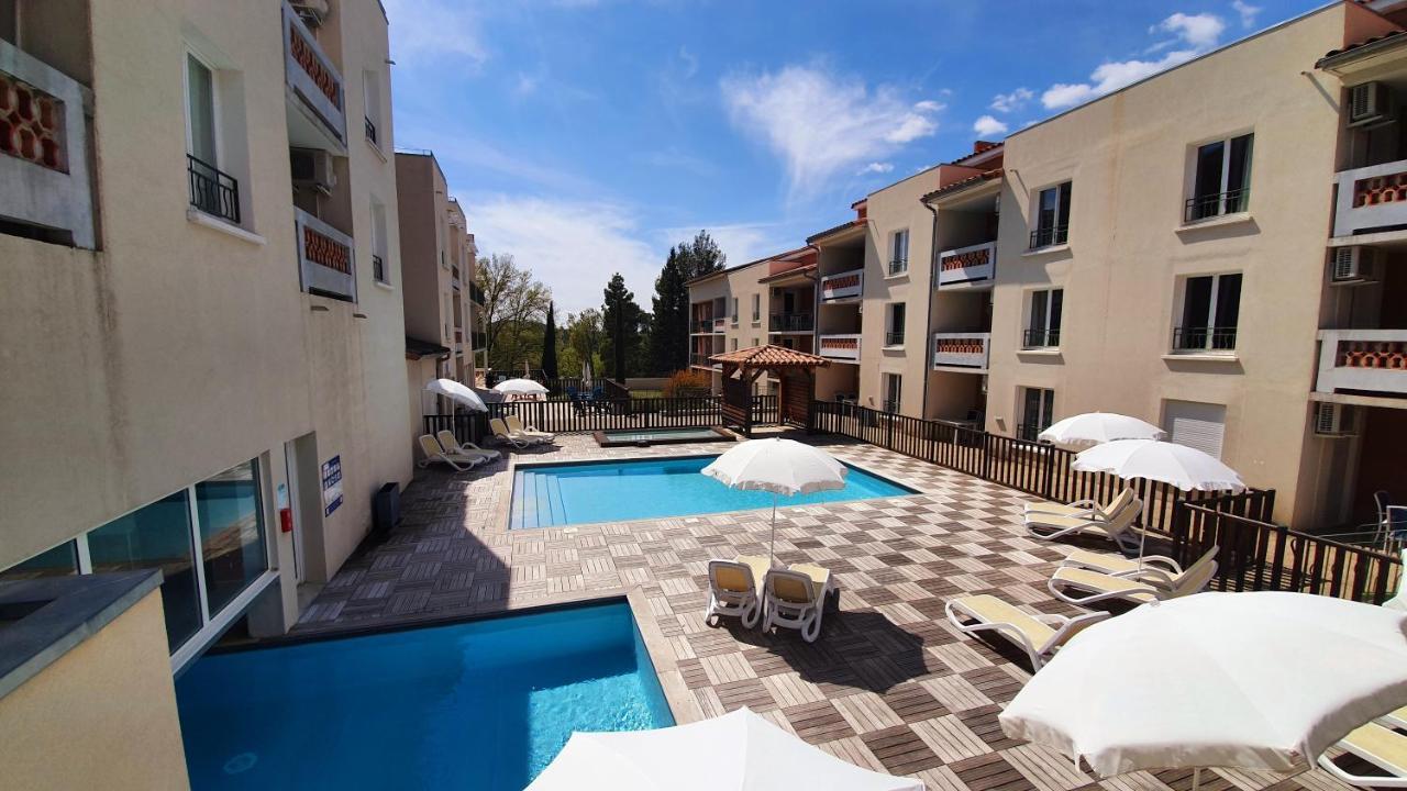 La Terrasse De L'Imbut - Climatisation & Piscine Leilighet Gréoux-les-Bains Eksteriør bilde